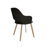 Milano chair Vogue 17 gold legs - carbon gray