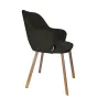 Milano chair Vogue 17 gold legs - carbon gray