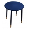 Taboret TRIX AL15 granatowy na czarno-złotej podstawie – styl