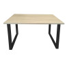 Stół LOFT 70x120 Dąb Sonoma czarne nogi