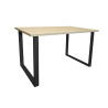 Stół LOFT 70x120 Dąb Sonoma czarne nogi