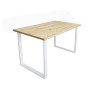 Stół do salonu kuchni 70x120x28 LOFT biały Dąb Craft