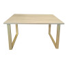 Stół do salonu kuchni 70x120x28 LOFT złoty Dąb Sonoma