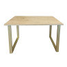Stół LOFT 70x120 Dąb Craft złote nogi