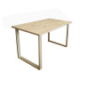 Stół LOFT 70x120 Dąb Craft złote nogi
