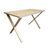 Stół LOFT X 70x120 Dąb Craft złote nogi