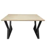 Stół LOFT V 70x120 Dąb Sonoma czarne nogi