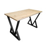 Stół LOFT V 70x120 czarny Dąb Craft