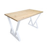 Stół LOFT V 70x120 Dąb Craft biały