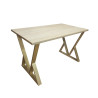 Stół LOFT V 70x120 Dąb Sonoma złoty