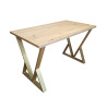 Stół LOFT V 70x120 złoty Dąb Craft