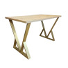 Stół LOFT V 70x120 złoty Dąb Craft