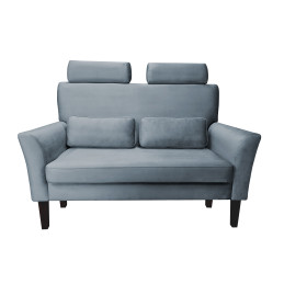 Sofa DENVER nogi venge BL06 szary błękit