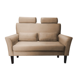 Sofa DENVER nogi venge - jasny brąz, velvet