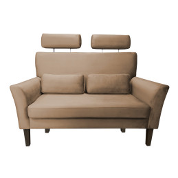 Sofa DENVER nogi venge - jasny brąz, velvet
