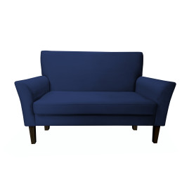 Sofa DENVER 2-osobowa - nogi Venge, granatowy velvet