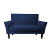 Sofa DENVER 2-osobowa - nogi Venge, granatowy velvet