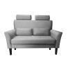 Sofa DENVER nogi venge MG17 - szara, velvet