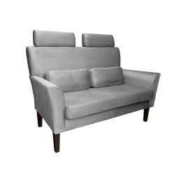 Sofa DENVER nogi venge MG17 - szara, velvet