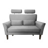 Sofa DENVER nogi venge MG17 - szara, velvet