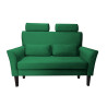 Sofa DENVER nogi venge MG25 – butelkowa zieleń, velvet