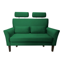 Sofa DENVER nogi venge MG25 – butelkowa zieleń, velvet