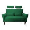 Sofa DENVER nogi venge MG25 – butelkowa zieleń, velvet