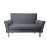 Sofa DENVER nogi buk BL14 szara, velvet