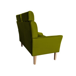 Sofa DENVER nogi buk BL75 zielona oliwka