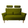 Sofa DENVER nogi buk BL75 zielona oliwka