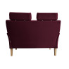 Sofa DENVER 2-osobowa nogi buk, velvet śliwka