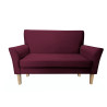 Sofa DENVER 2-osobowa nogi buk, velvet śliwka