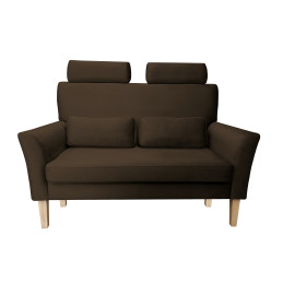 Sofa DENVER nogi buk MG05 – brązowy velvet