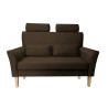 Sofa DENVER nogi buk MG05 – brązowy velvet