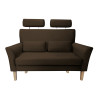 Sofa DENVER nogi buk MG05 – brązowy velvet