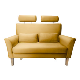 Sofa DENVER nogi buk MG15 - miodowy, velvet