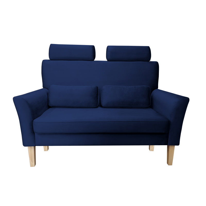Sofa DENVER granatowa nogi buk MG16