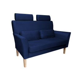 Sofa DENVER granatowa nogi buk MG16