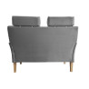 Sofa DENVER nogi buk MG17 - szary velvet