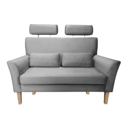 Sofa DENVER nogi buk MG17 - szary velvet