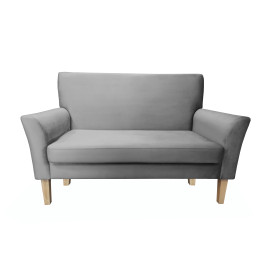 Sofa DENVER nogi buk MG17 - szary velvet