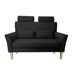 Sofa DENVER nogi buk MG19 – czarny velvet