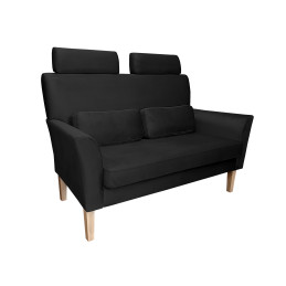 Sofa DENVER nogi buk MG19 – czarny velvet