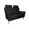 Sofa DENVER nogi buk MG19 – czarny velvet