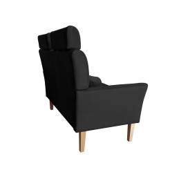 Sofa DENVER nogi buk MG19 – czarny velvet
