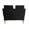 Sofa DENVER nogi buk MG19 – czarny velvet