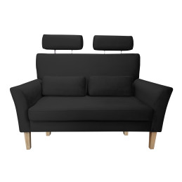 Sofa DENVER nogi buk MG19 – czarny velvet
