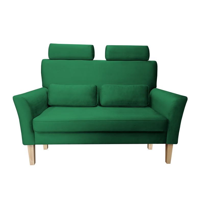 Sofa DENVER nogi buk MG25 - zieleń butelkowa