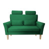 Sofa DENVER nogi buk MG25 - zieleń butelkowa