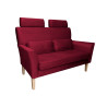 Sofa DENVER dwuosobowa nogi buk MG31 czerwony